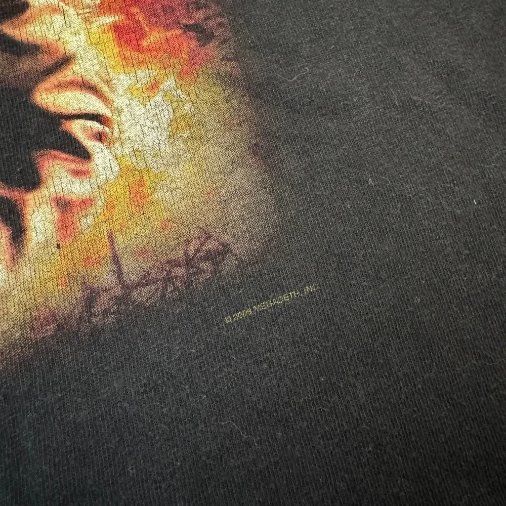 Y2K Megadeth Arsenal‎ EP Band T Shirt Mens Size Medium Black Graphic Tee 2006